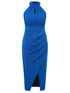 slit-ruched-mock-neck-sleeveless-dress OhSoStyled at Sophia's Style-10